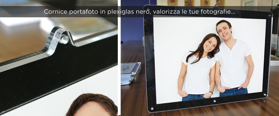 Cornice Portafoto In Plexiglas Per Formato A4 (21x29,7 Cm) - Senza Cornice, Clip In Metallo, Mein Landhaus