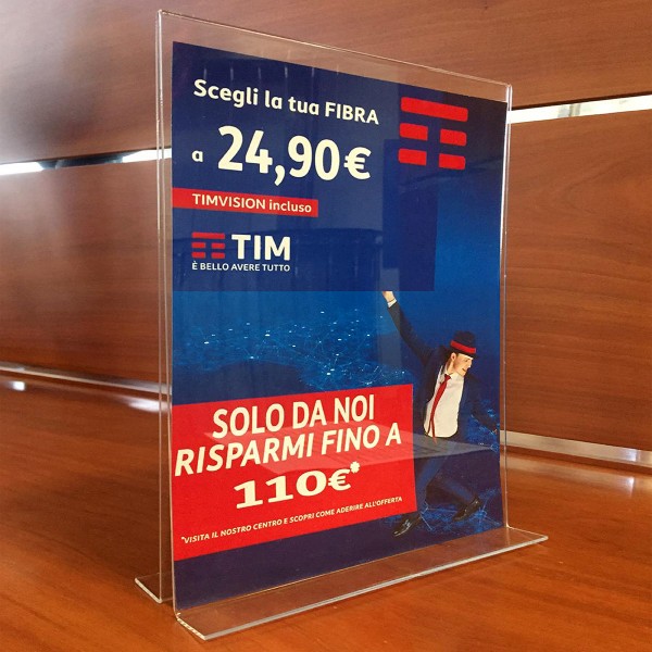 Display da banco Plexiglass A4 outlet