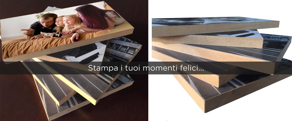 Stampa foto MDF personalizzate