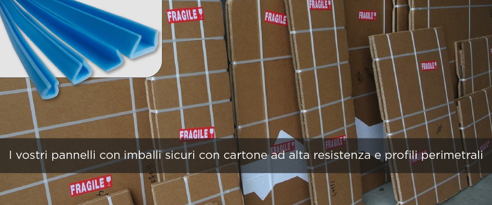 Stampa su Dibond imballo