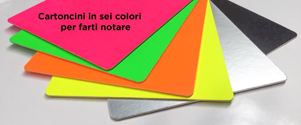 Stampa su cartoncino colorato