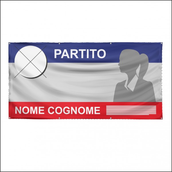 Striscioni 520 gr ignifugo Elettorali