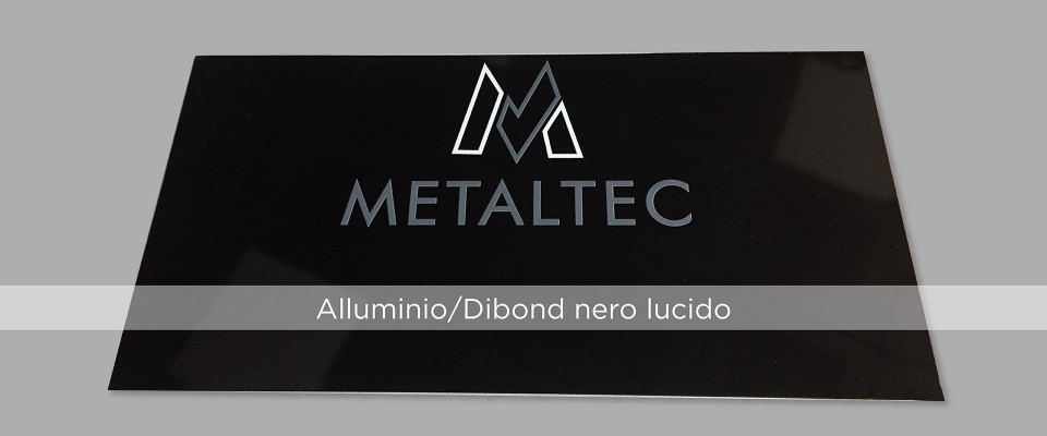 Targhe in Alluminio/Dibond nero online