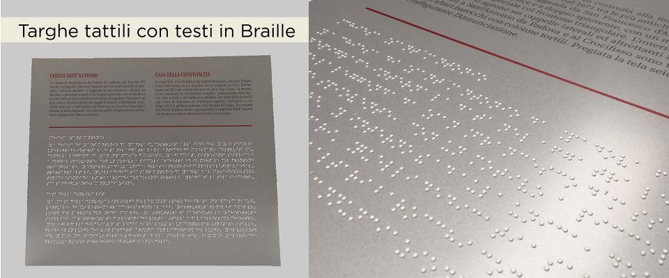 Targhe in Braille tattili