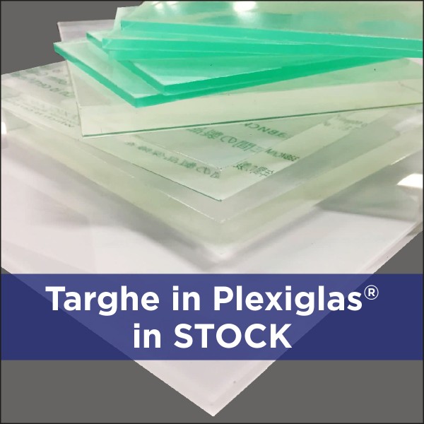 Targhe in Plexiglas in stock