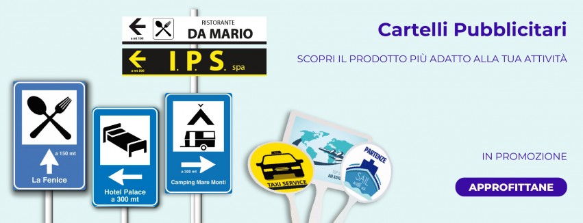 BANNER CARTELLI STRADALI