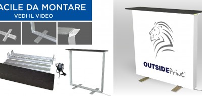 Desk luminoso: l'espositore ideale per fiere, eventi e punti vendita