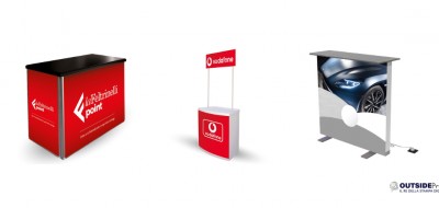 Desk per fiere: silverplus, promostand e desk luminoso