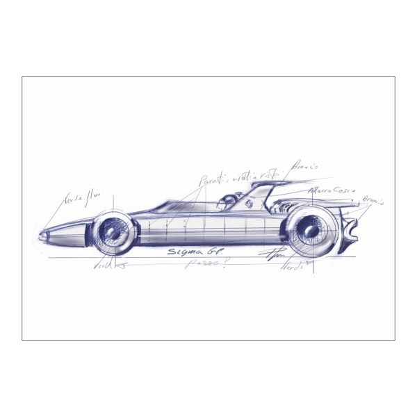 Dino-Ferrari disegno