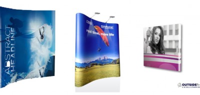 Fondale pubblicitario pop up dritto o pop up curvo: quale scegliere