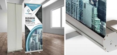 Roll up: l'espositore avvolgibile perfetto per il tuo stand