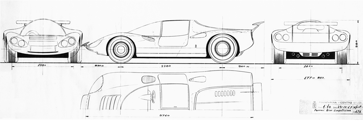 studio ferrari dino competizione